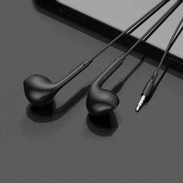 Écouteurs intra-auriculaires filaires avec Microphone, oreillettes stéréo, sport, pour téléphones Samsung, Huawei, Xiaomi, MP3, 3.5mm - Image 2