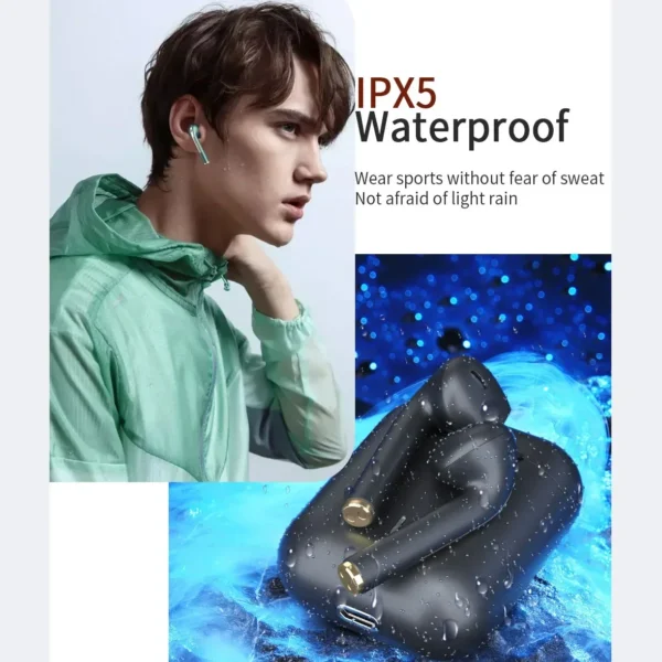 XIAOMI J18-Écouteurs intra-auriculaires sans fil Bluetooth TWS, casque d'écoute, oreillettes authentiques, stéréo, pour jeu, sport, avec micro tactile - Image 5