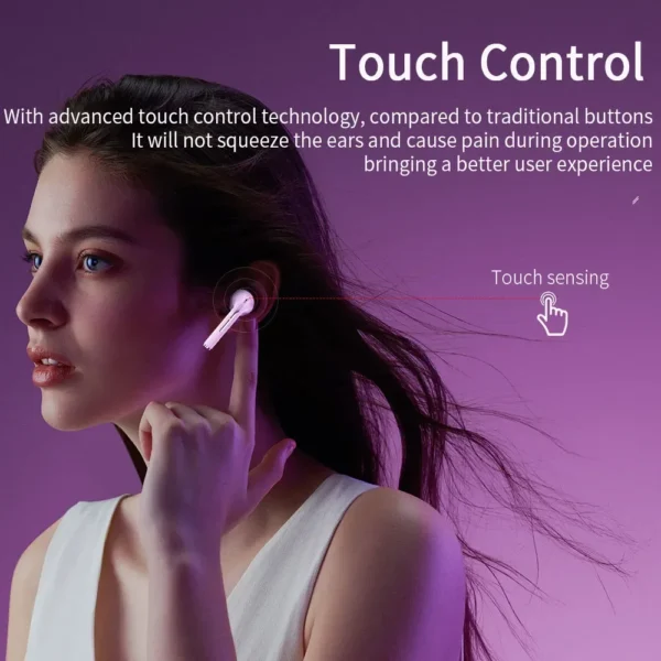 XIAOMI J18-Écouteurs intra-auriculaires sans fil Bluetooth TWS, casque d'écoute, oreillettes authentiques, stéréo, pour jeu, sport, avec micro tactile - Image 6