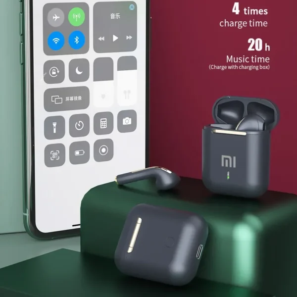 XIAOMI J18-Écouteurs intra-auriculaires sans fil Bluetooth TWS, casque d'écoute, oreillettes authentiques, stéréo, pour jeu, sport, avec micro tactile - Image 3