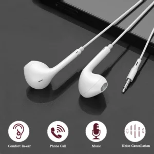 Écouteurs intra-auriculaires filaires avec Microphone, oreillettes stéréo, sport, pour téléphones Samsung, Huawei, Xiaomi, MP3, 3.5mm