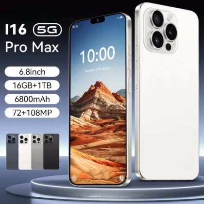 I16 Pro max version mondiale smartphone 7.3 pouces  6800mAh téléphone